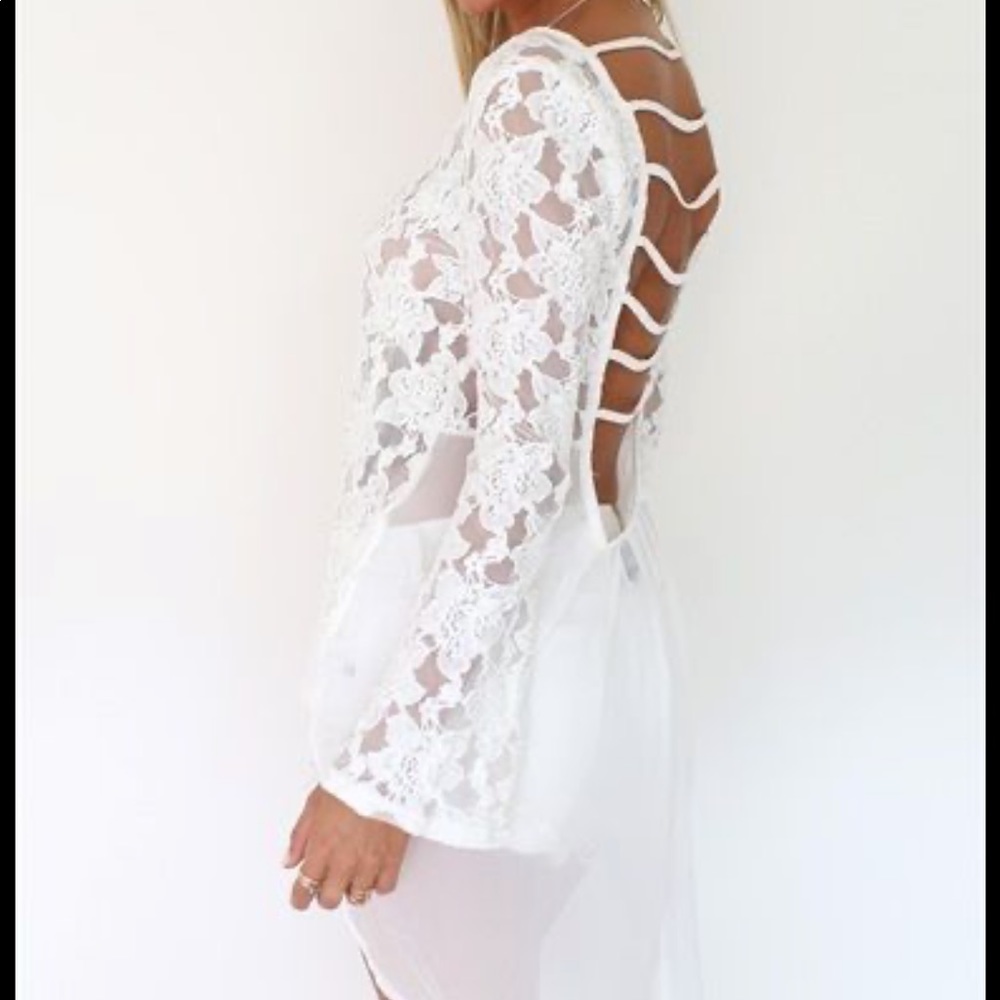 White Lace Venus Top